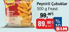 FEAST PEYNİRLİ ÇUBUKLAR 300 G fiyat ve kampanya bilgisi